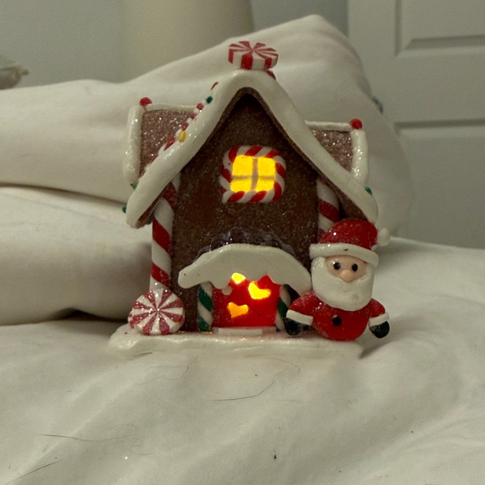 Light Up Gingerbread House Ornament